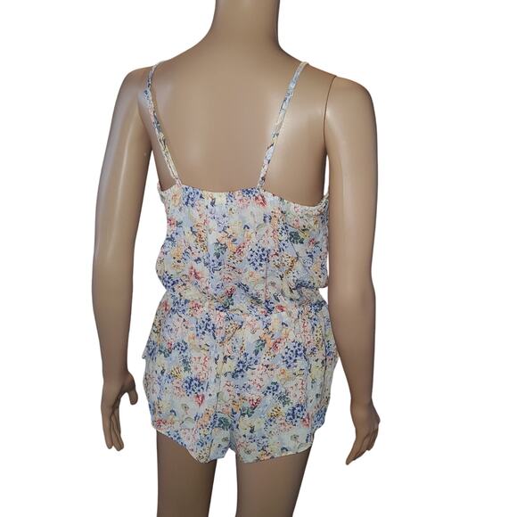 In Bloom By Jonquil Size S/M Romper (S) Robe Set (M) Spring Floral Purple Orange - Picture 4 of 12